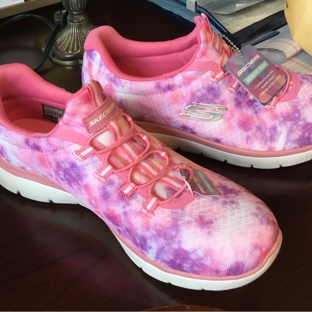 Skechers Pink and Purple Women's Sneakers